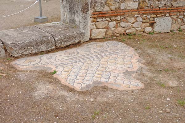Athen Monastiraki Hadriansbibliothek Mosaik