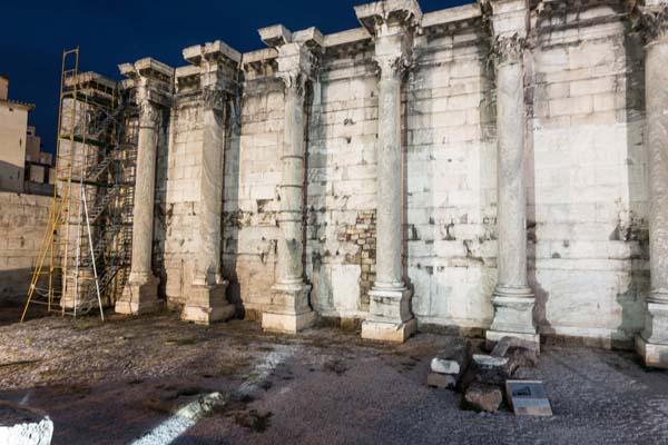 Athen Monastiraki Hadriansbibliothek Westwand