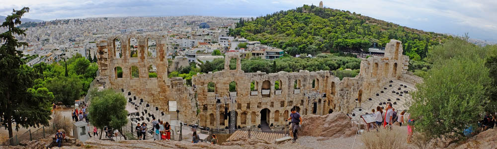 Athen Odeon-des-Herodes-Atticus Panorama