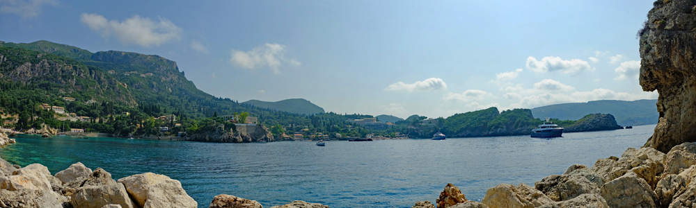 Paleokastritsa Bucht Panorama