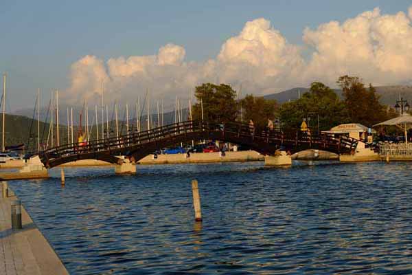 Lefkada Fußgängerbrücke