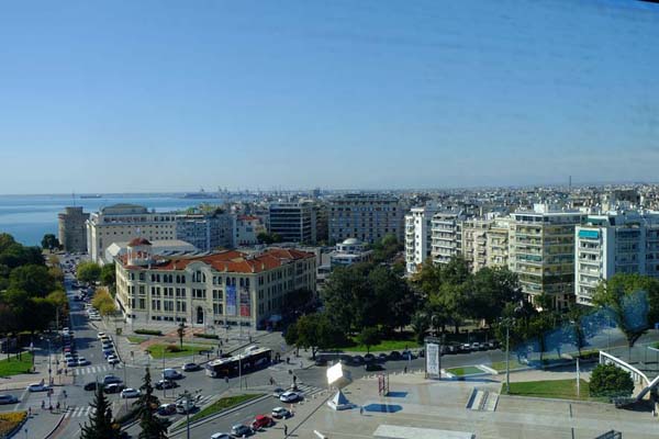 Thessaloniki Fernsehturm Aussicht