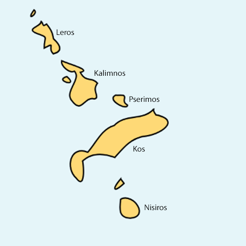 Karte Kos