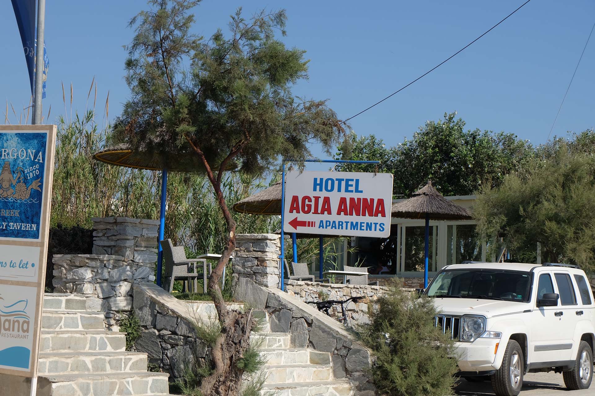 Impressionen Agia Anna, frischer Octopus, Fischerhafen, Strand und Meer