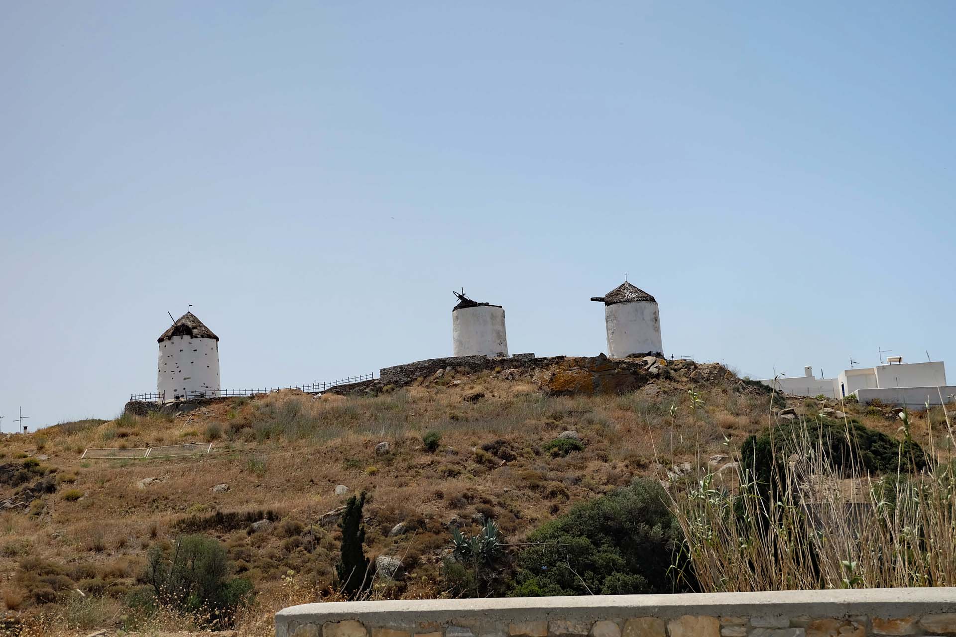 Naxos Windmühlen am Kamm